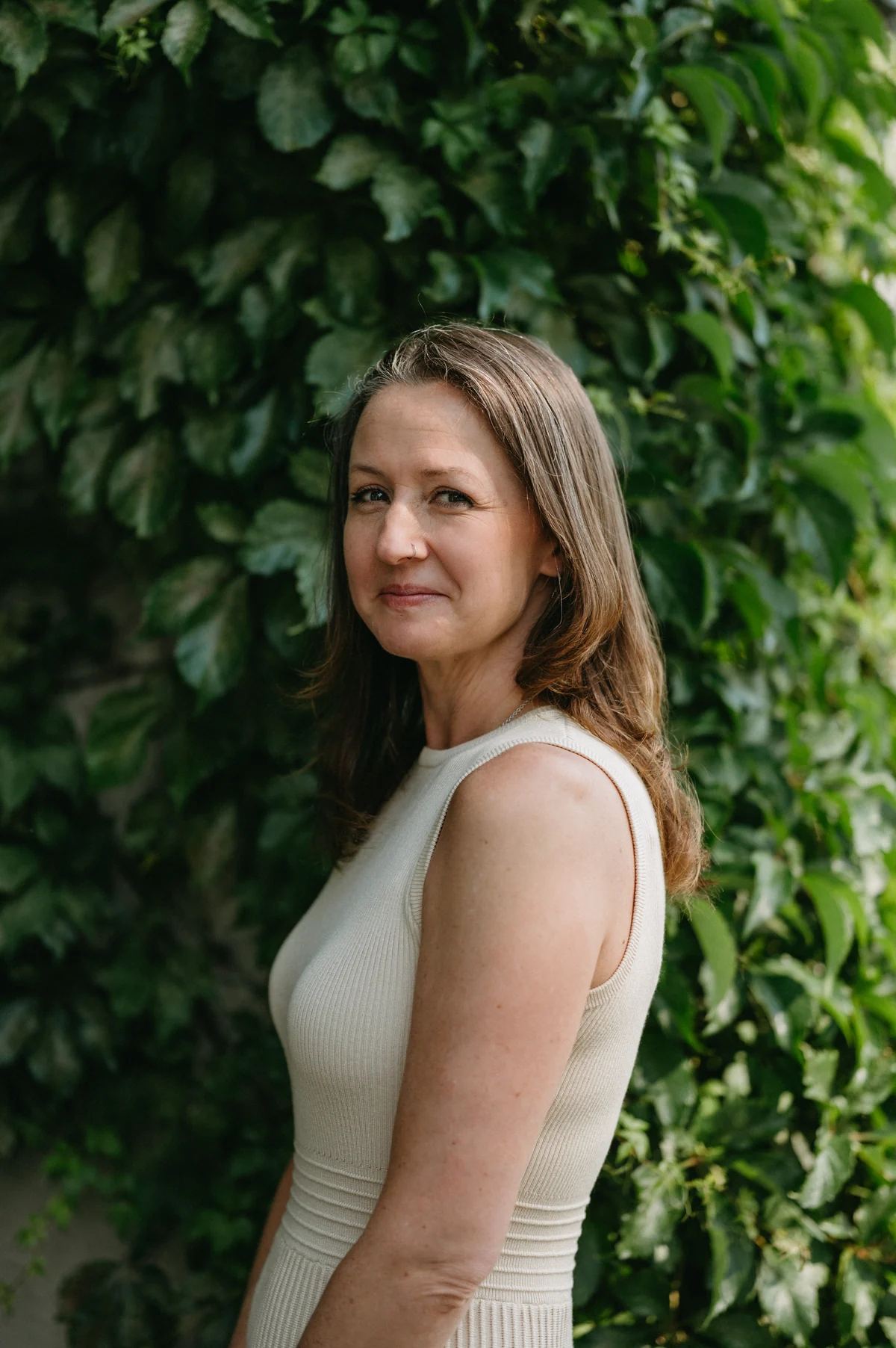 Kathleen Haase, photographed outside the centre.